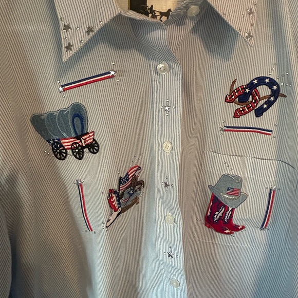 USA Cowgirl Patch Long Sleeve - Picture 2 of 5